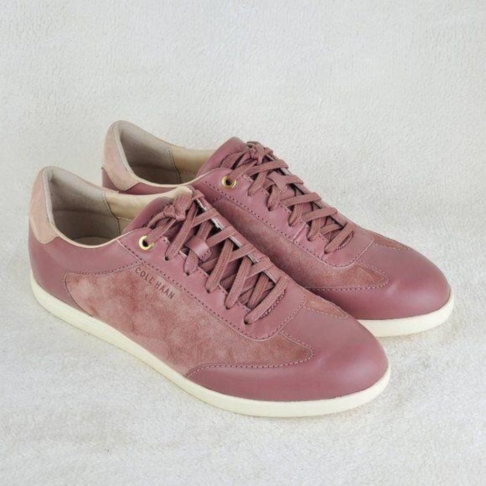 Cole Haan Womens Burlwood Grand Crosscourt Turf Suede Leather Sneakers Size 7.5B